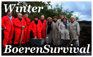 Groepsuitje survival winter boerderij NH
